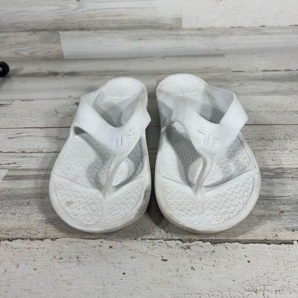 Telic Mens Recovery Comfort Flip Flop Slip-On Sandals White Size 3XL Mens 13 - Picture 4 of 7